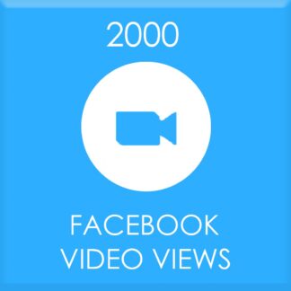 Buy 2000 Facebook Video Views