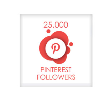 25,000 pinterest followers