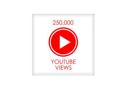 250,000 youtube VIEWS