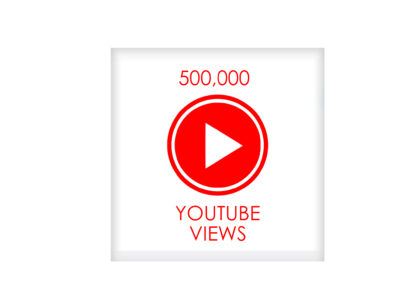 500,000 youtube VIEWS